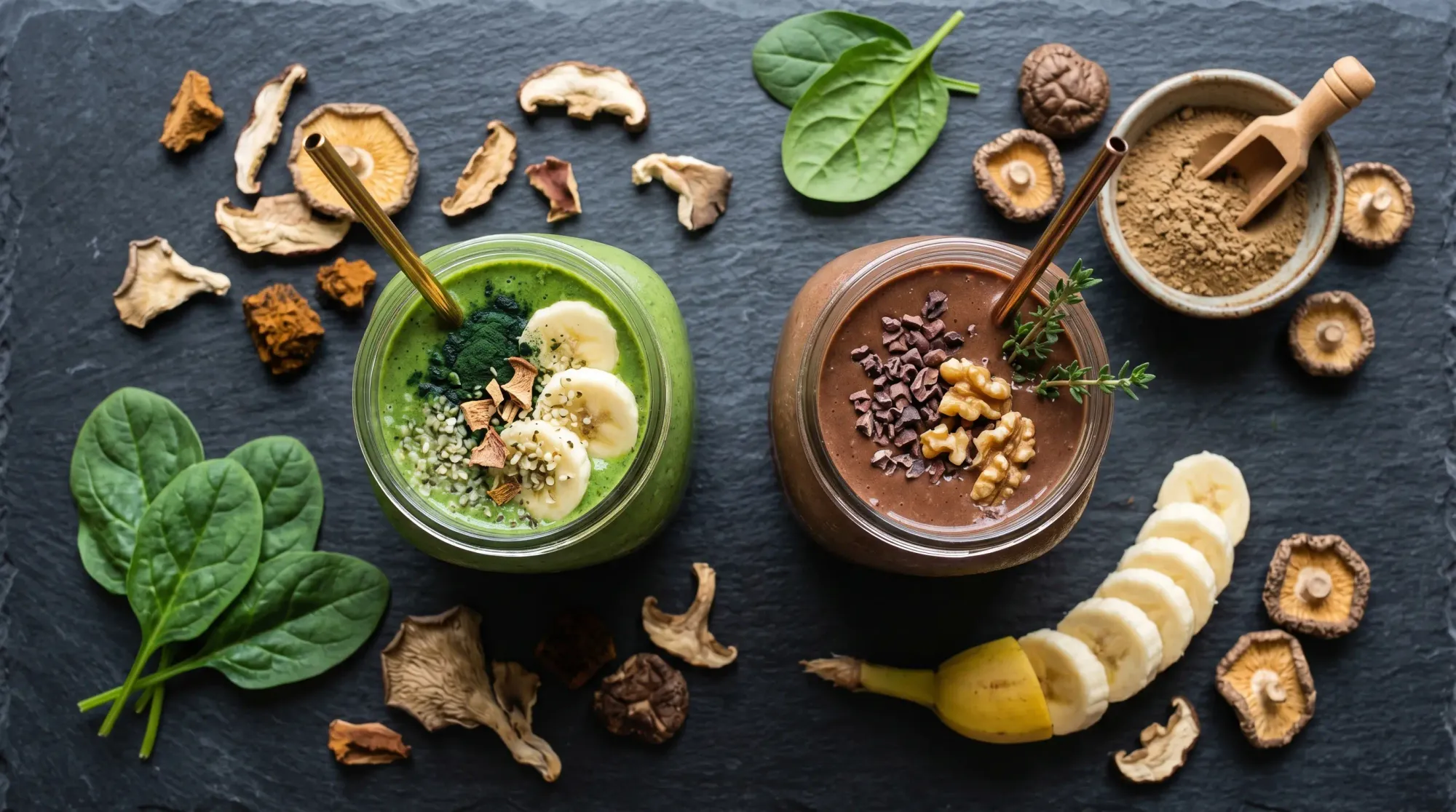 A Comprehensive Guide to Crafting Four Functional Mushroom Smoothies