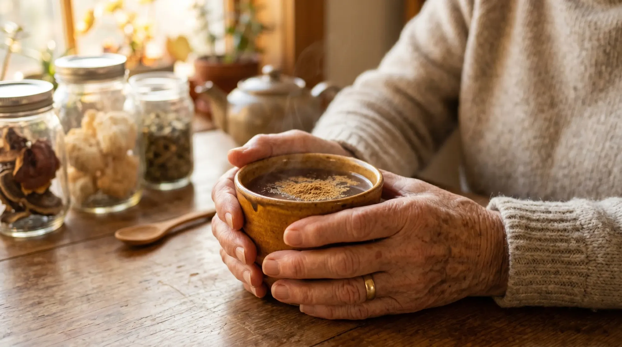 An authoritative mushroom foraging guide designed for the elderly.