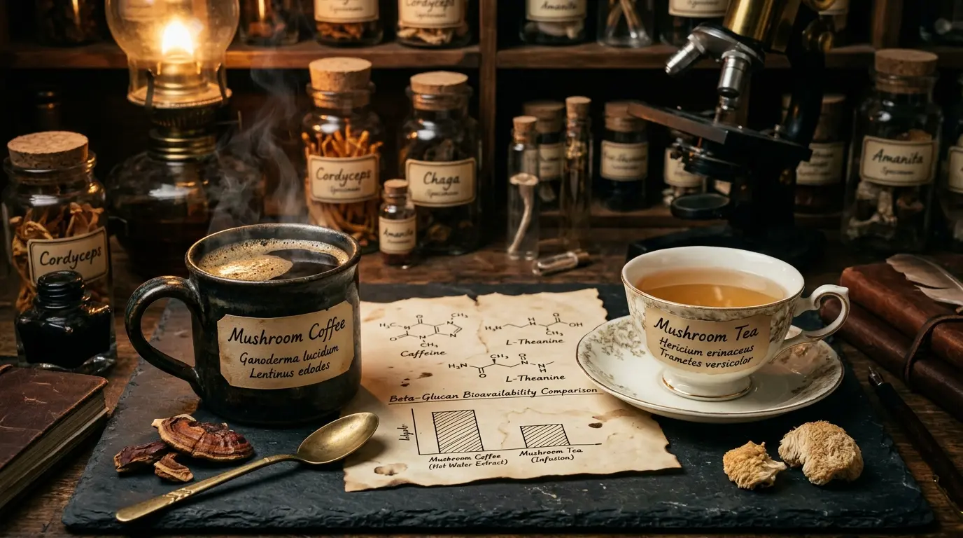 Mushroom Coffee vs. Mushroom Tea: A Definitive Comparative Guide