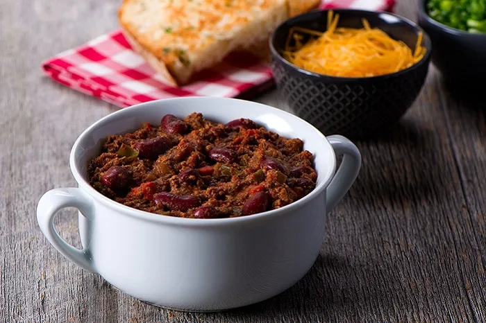 “Ağır Pişen Mantarlı Chili” başlıklı tarifin fotoğrafı (Mushroom Council)