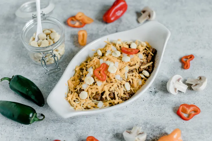 “Cincinnati Usulü Mantarlı Chili” başlıklı tarifin fotoğrafı (Mushroom Council)