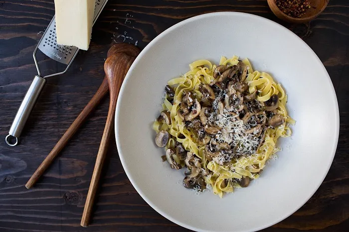 “Hafif Mantar Soslu Tagliatelle” başlıklı tarifin fotoğrafı (Mushroom Council)