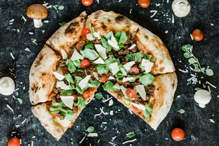 “Mantarlı Kıymalı Taco Pizza” başlıklı tarifin fotoğrafı (Mushroom Council)