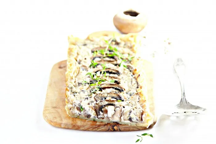 “Peynirli Mantar Tart” başlıklı tarifin fotoğrafı (Mushroom Council)