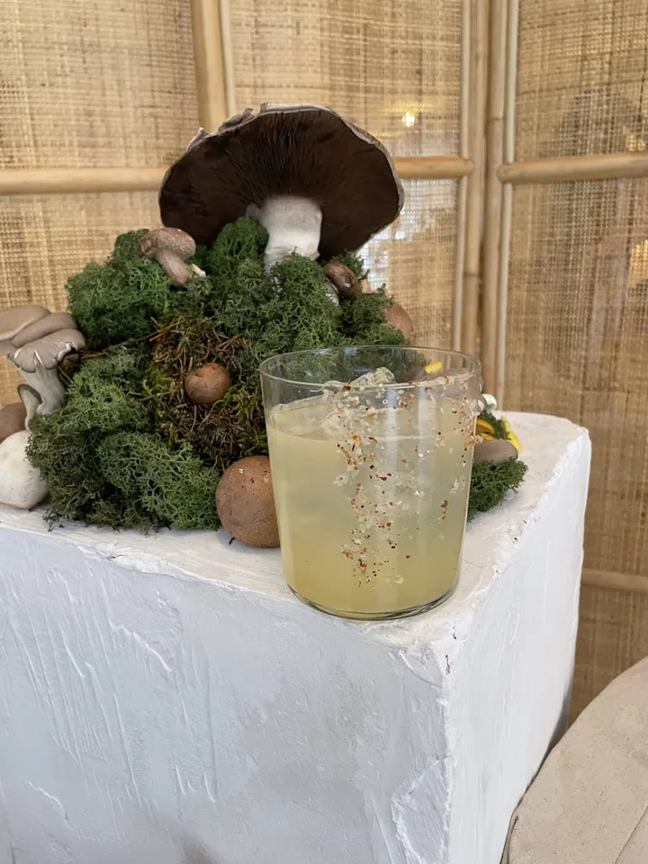 “Pioppino ve Narenciye Kokteyli” başlıklı tarifin fotoğrafı (Mushroom Council)
