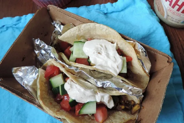 “Tahinli Mantar Taco” başlıklı tarifin fotoğrafı (Mushroom Council)
